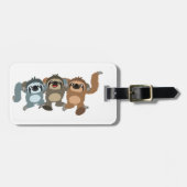 Drei Niedliche Cartoon Slots Gepäckmarke Gepäckanhänger (Vorderseite horizontal)