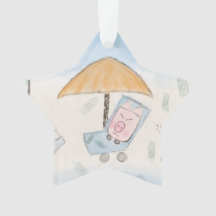 Drei niedliche Ferkel am Strand