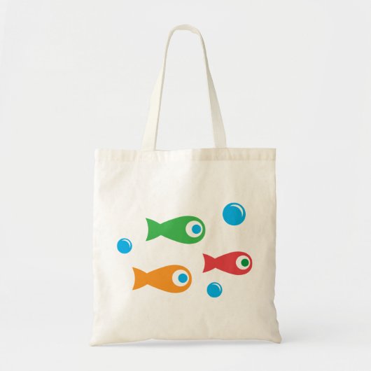 Drei Niedliche Fische Tragetasche (Vorne)