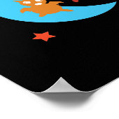 Drei niedliche Fledermäuse Poster (Ecke)