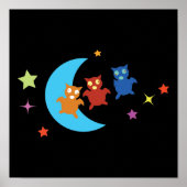 Drei niedliche Fledermäuse Poster (Vorne)