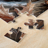 Drei niedliche Fuchswelpen im Wald Puzzle (Seite)
