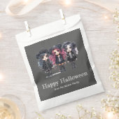 Drei Niedliche Gothic Girls Happy Halloween Geschenktütchen (Ausgeschnitten)