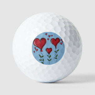 Drei Niedliche Herzen Golfball