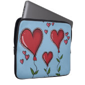 Drei Niedliche Herzen Laptopschutzhülle (Vorne Rechts)