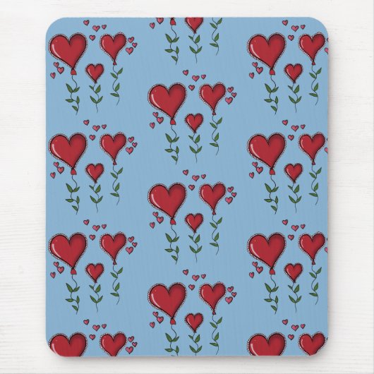 Drei Niedliche Herzen Mousepad (Vorne)