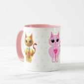Drei niedliche Katzen Tasse (Vorderseite Links)