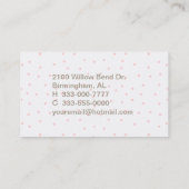 Drei niedliche Kinderspiel-Datums-Karte Telefonnummerkarte (Rückseite)