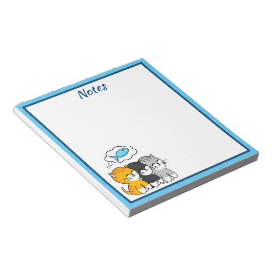 Drei Niedliche Kitts Notepad Notizblock (angewinkelt)