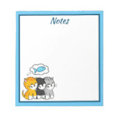 Drei Niedliche Kitts Notepad Notizblock (Vorderseite)