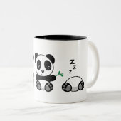 Drei Niedliche kleine Pandas Zweifarbige Tasse (VorderseiteRechts)