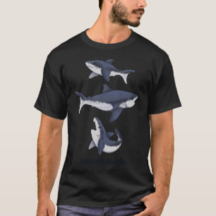 Drei niedliche Lachshai T-Shirt