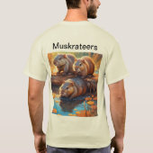 Drei niedliche Muskraten bilden den T - Shirt der  (Rückseite)