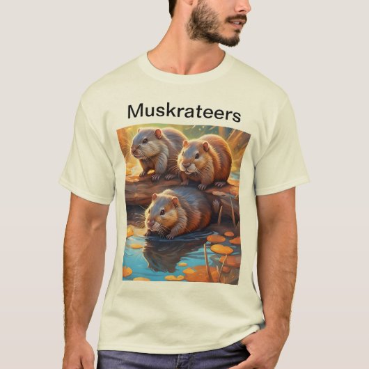 Drei niedliche Muskraten bilden den T - Shirt der  (Vorderseite)