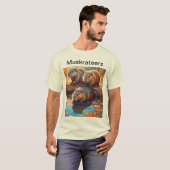 Drei niedliche Muskraten bilden den T - Shirt der  (Vorne ganz)