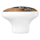 Drei niedliche Neugeborene Keramikknauf (Seitenansicht)