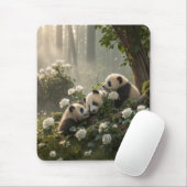 Drei Niedliche Pandas Mousepad (Mit Mouse)