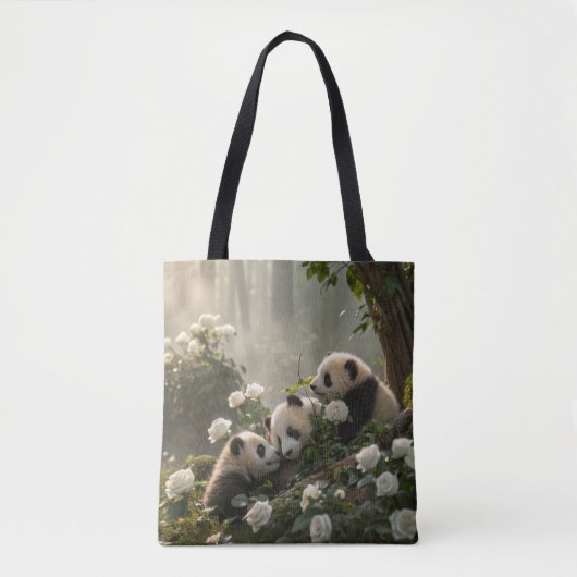 Drei Niedliche Pandas Tasche (Vorderseite)