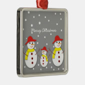 Drei niedliche Schneemänner Weihnachtsschmuck (Rechts)