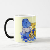 drei niedliche Teddybären Verwandlungstasse (Links)