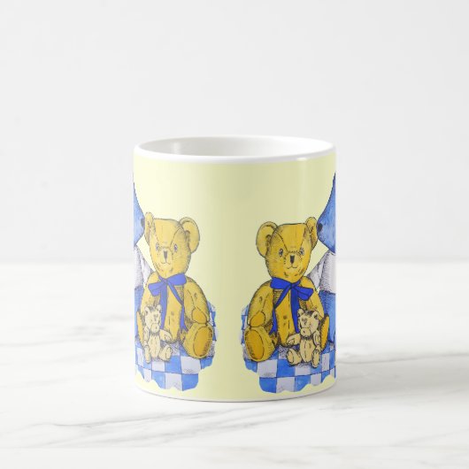 drei niedliche Teddybären Verwandlungstasse (Mittel)