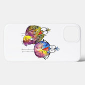 Drei Niedliche Whimsikfarbene Vögel Case-Mate iPhone Hülle (Rückseite (Horizontal))