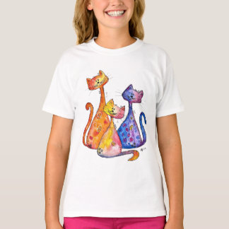 Drei Niedliche Whimsikkatzen T-Shirt