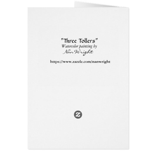 Drei Nova Scotia Duck Tolle Retrievers-Karte (Hinten)