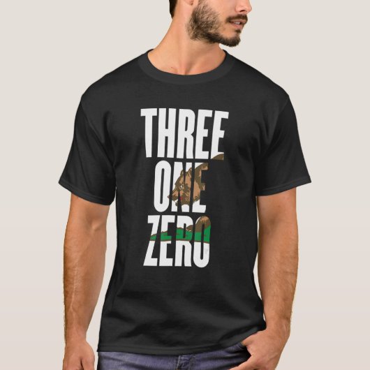 Drei Null-310-Area-Code Los Angeles Californi T-Shirt (Vorderseite)