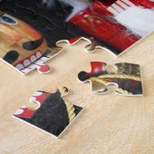 Drei Nussknacker auf dunklem Hintergrund Puzzle (Seite)