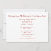 Drei Nussknacker im dunklen Hintergrund Einladung (Rückseite)