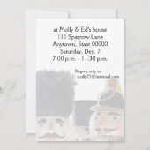 Drei Nussknacker Weihnachten der Spaß beginnt Einladung (Rückseite)