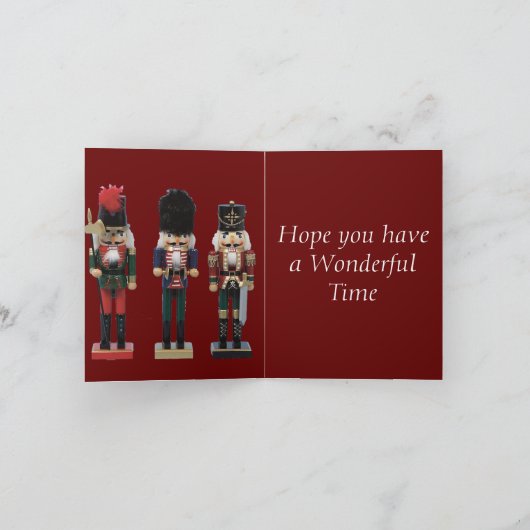 Drei Nutcracker Karte (Innenseite)