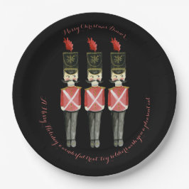 Drei Nutcrackers Paper Plate Pappteller