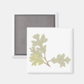 Drei oakische Blätter Magnet (Vorderseite/Rückseite)