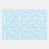 Drei Oberflächenmuster Sterne Schneebrnen Geschenkpapier Set (Vorderseite 2)