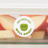 Drei Obstlehrer-Sticker Etiketten (Befestigt)