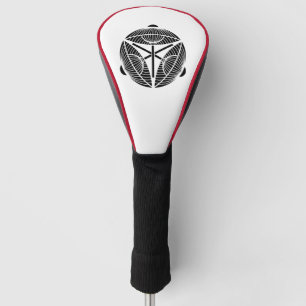 Drei offene japanische Regenschirme Golf Headcover