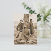 Drei Offiziere des zivilen Krieges Postkarte (Stehend Vorderseite)
