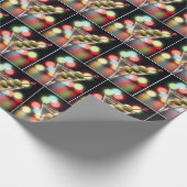 Drei Oliven aus Martini-Glas Geschenkpapier (Ecke)