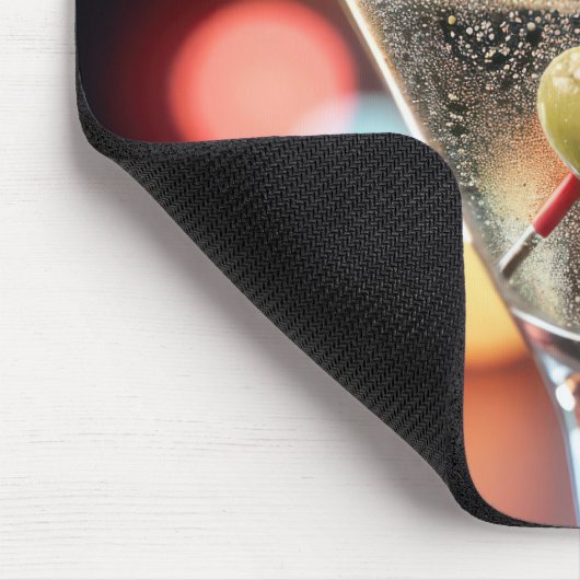 Drei Oliven im Martini-Cocktail Mousepad (Ecke)