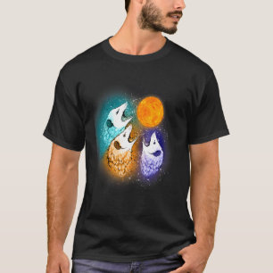 Drei Opossum-Mond mit drei Möglichkeiten Männer Fr T-Shirt