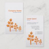 Drei Orangenbäume (vertikal) Visitenkarte (Vorne/Hinten)