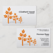 Drei Orangenbäume Visitenkarte (Vorne/Hinten)