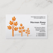 Drei Orangenbäume Visitenkarte (Rückseite)
