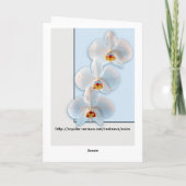 Drei Orchideen Karte (Rückseite)