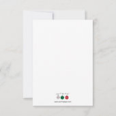 Drei Ornamente - 3x5 Firmenkarte Einladung (Rückseite)