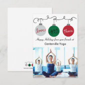 Drei Ornamente - 3x5 Firmenkarte Einladung (Vorne/Hinten)