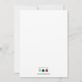 Drei Ornamente - Firmenkarte Einladung (Rückseite)