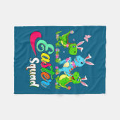 Drei Oster-Squad-Hasen-Rex-Brillen Fleecedecke (Vorderseite (Horizontal))